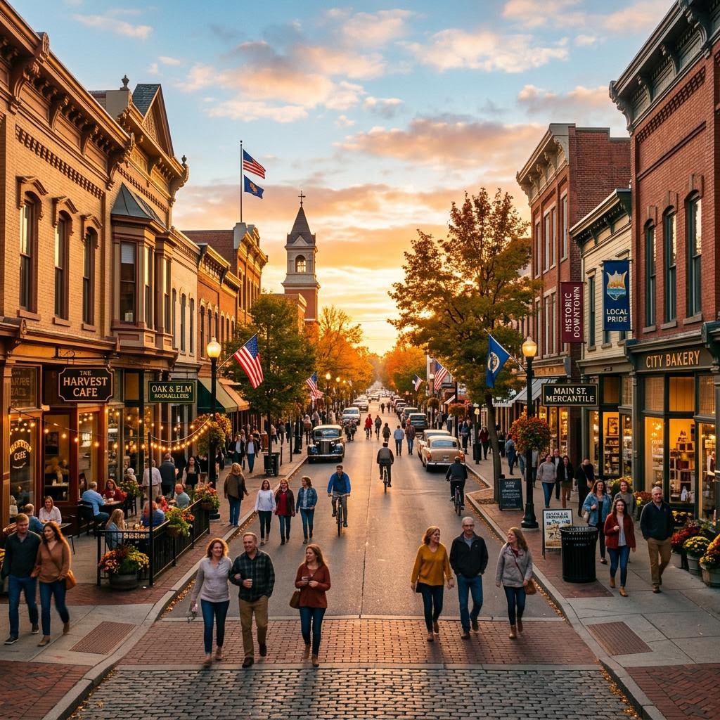 Historic main street architecture